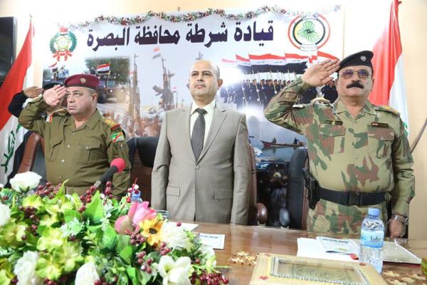 في عيدهم ال 93   محافظ البصرة يدعو الشرطة العراقية لبذل مزيد من الجهود لحفظ امن واستقرار المحافظة