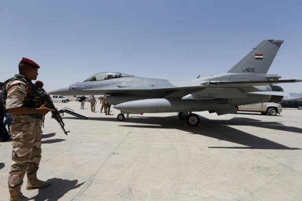 القوة الجوية تعلن وصول ثلاث طائرات F16 اليوم الى قاعدة بلد