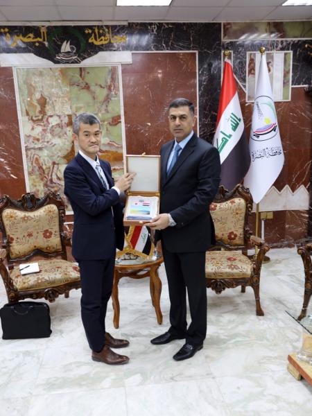 محافظ البصرة يلتقي مستشار السفارة اليابانية لدى العراق