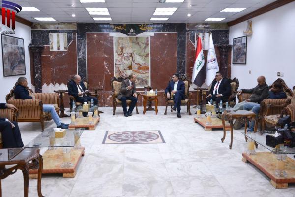 محافظ البصرة يلتقي وفدا من شبكة الإعلام العراقية