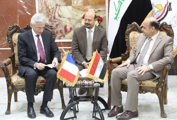 محافظ البصرة يستقبل السفير الفرنسي في العراق