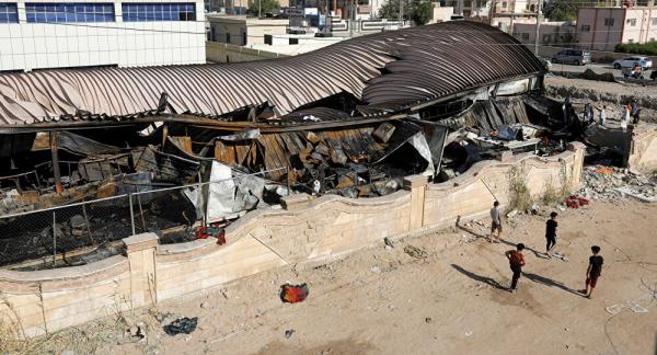الهلال الأحمر: نواجه صعوبات كبيرة في عملية انتشال جثث ضحايا مستشفى الحسين العراقي