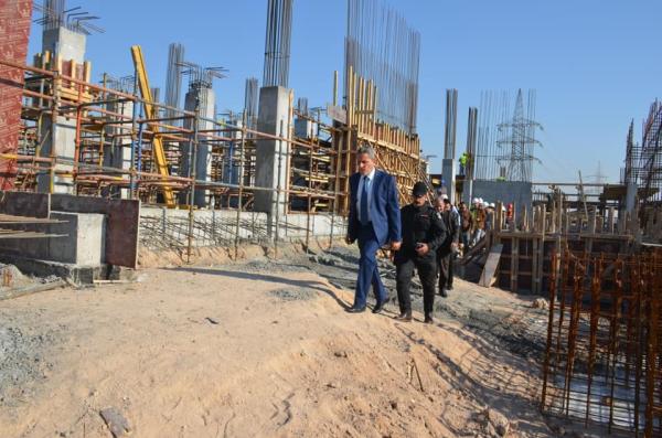 النائب الاول لمحافظ البصرة يتابع اعمال انشاء محطة الكهرباء الثانوية ١٣٢/٣٣ في قضاء شط العرب