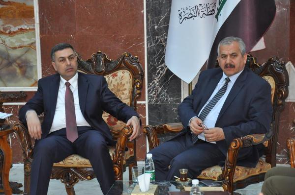 محافظ البصرة يلتقي رئيس هيئة المنافذ الحدودية في العراق