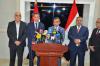 محافظ البصرة وكالة يستقبل وفد رئيس الوزراء برئاسة العلاق للتباحث بحل المشاكل المالية والخدمية للمحافظة