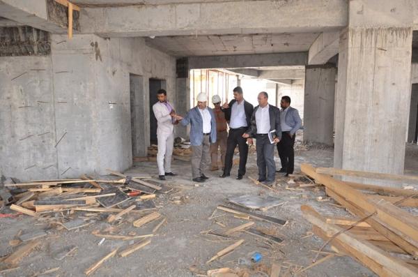 الاجودي : يتفقد مشروع انشاء بناية مجلس المحافظة الجديد للاطلاع على سير الأعمال فيه
