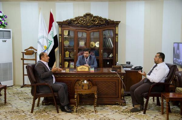 الدكتور ضرغام الاجودي يبحث مع نائب رئيس مجلس محافظة البصرة الأوضاع العامة في المحافظة
