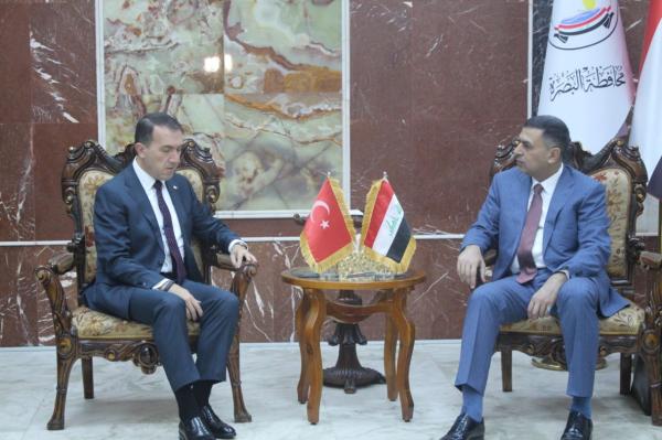 محافظ البصرة يستقبل السفير التركي لدى العراق