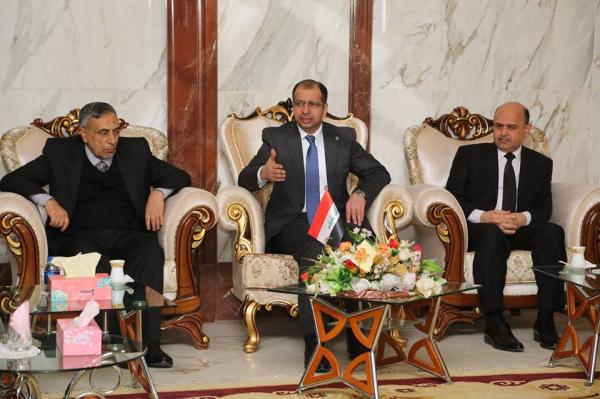 محافظ البصرة يستقبل رئيس مجلس النواب العراقي الدكتور سليم الجبوري
