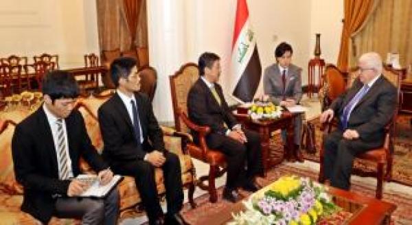 معصوم يؤكد حرص العراق على ان يكون للخبرة اليابانية مساهمات واسعة في تطوير وتنمية اقتصاده