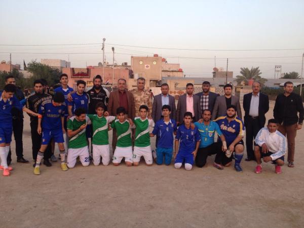 اختتام بطولة"شهداء الحشد الشعبي"لكرة القدم بفوز فريق الموفقية على فريق الكزيزه.