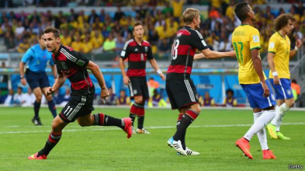ألمانيا تتأهل لنهائي كأس العالم بعد سحقها البرازيل 7-1