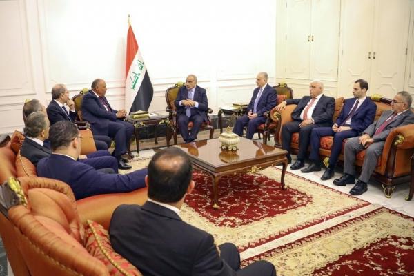 عبد المهدي لوزيري خارجية مصر والأردن: التعاون مع العراق ينعكس إيجابا على دولكم